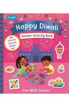 Coperta cărții 'Happy Diwali Sticker Activity Book - Campbell Books'
