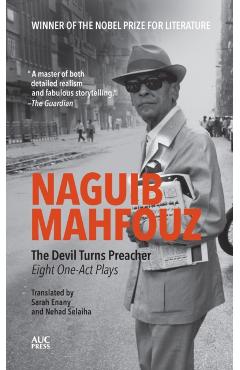 Coperta cărții 'Devil Turns Preacher - Naguib Mahfouz'