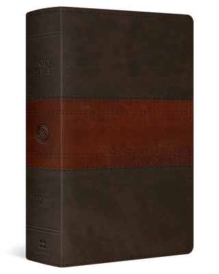 Coperta cărții 'ESV Giant Print Personal Size Bible, Red Letter (Trutone, Forest/Tan, Trail Design) -'
