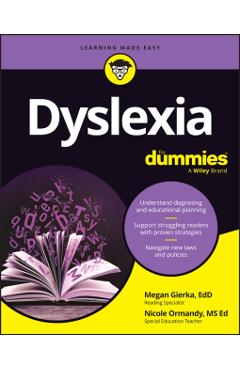 Coperta cărții 'Dyslexia for Dummies - Megan Gierka'