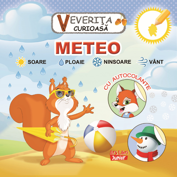 Coperta cărții 'Veverița curioasă. Meteo'