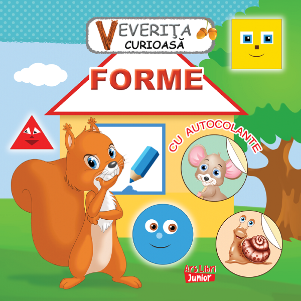 Coperta cărții 'Veverița curioasă. Forme'