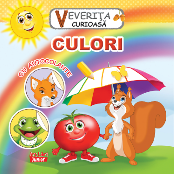 Coperta cărții 'Veverița curioasă. Culori'