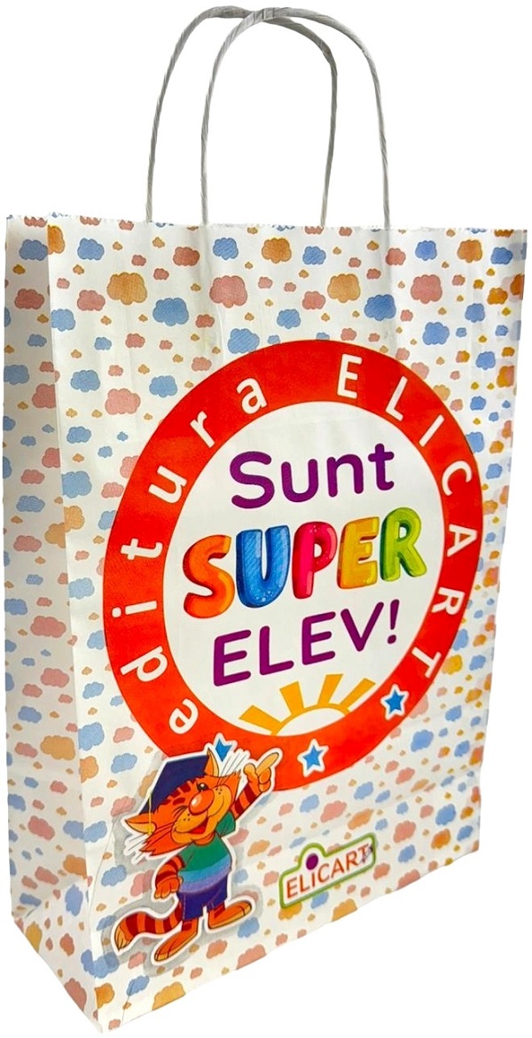 Imaginea produsului 'Pungă din hârtie: Elicart. Sunt super elev'