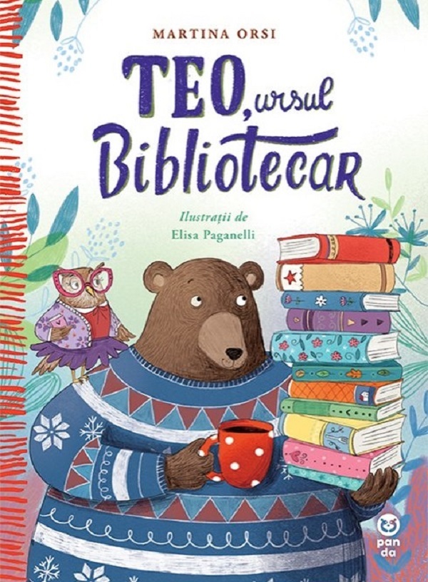 Coperta cărții 'Teo, ursul bibliotecar - Martina Orsi'