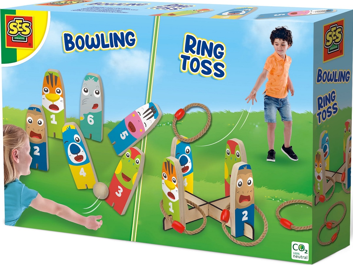 Imaginea produsului 'Joc de petrecere 2 în 1: Bowling. Aruncarea inelului'