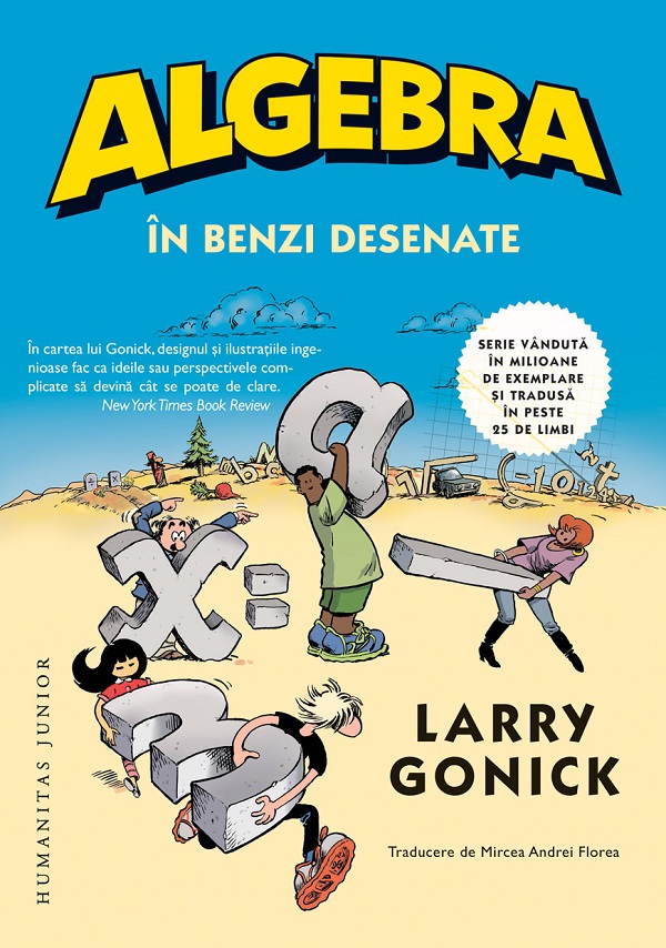 Coperta cărții 'Algebra în benzi desenate - Larry Gonick'