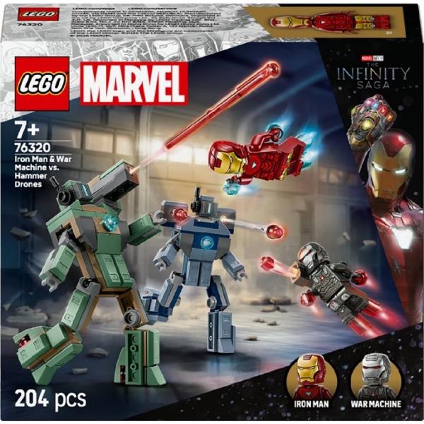 Lego Marvel: Iron Man si War Machine vs Dronele Hammer