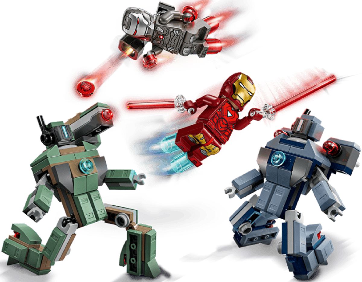 Imaginea produsului 'Lego Marvel: Iron Man și War Machine vs Dronele Hammer'