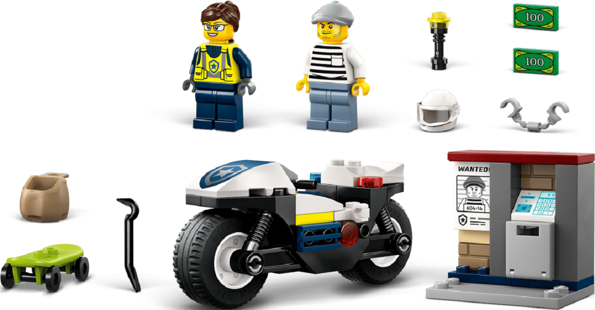 Imaginea produsului 'Lego City: Urmărire cu motocicleta de poliție'