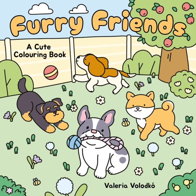 Coperta cărții 'Furry Friends Cute Colouring Book - Valeria Volodko'