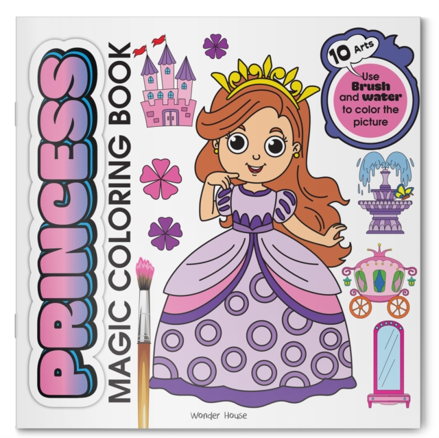 Coperta cărții 'Princess Magic Coloring Book -'