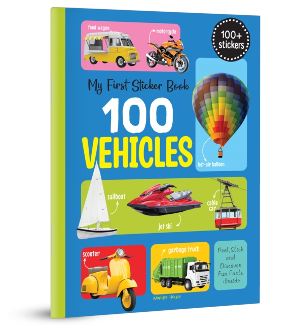 Coperta cărții 'My First Sticker Book 100 Vehicles -'