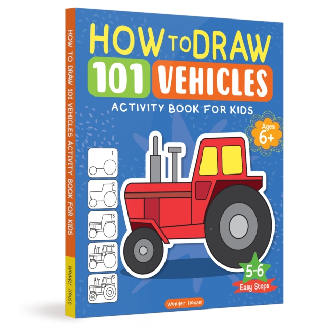 Coperta cărții 'How to Draw 101 Vehicles -'