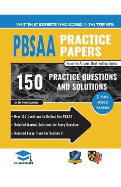 Coperta cărții 'PBSAA Practice Papers: 2 Full Mock Papers, Over 150 Questions in the style of the PBSAA, Detailed Worked Solutions for'