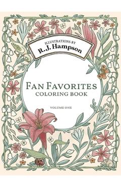 Coperta cărții 'Fan Favorites Coloring Book - R. J. Hampson'