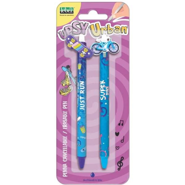 Set 2 pixuri cu cerneala termosensibila. Upsy Urban: Skateboard si bicicleta