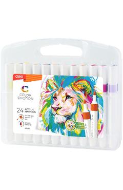 Imaginea produsului 'Markere acrilice. Set 24 culori: Color Emotion'