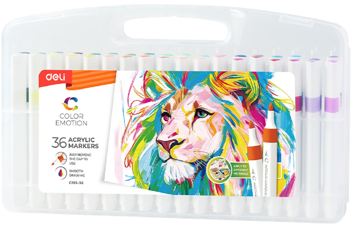 Imaginea produsului 'Markere acrilice. Set 36 culori: Color Emotion'