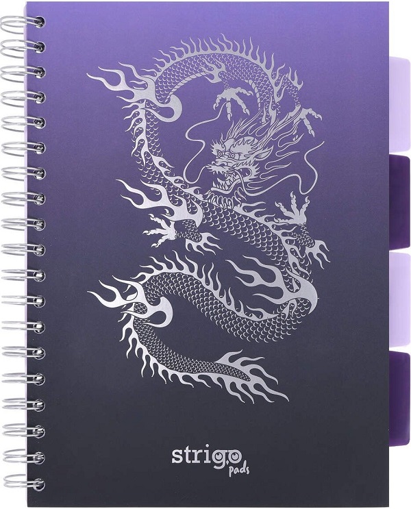 Imaginea produsului 'Caiet matematică cu spirală și separatoare: Dragon'