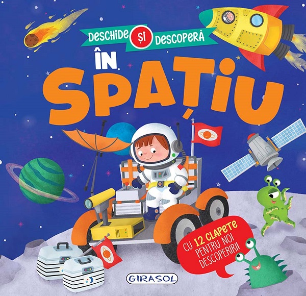 Coperta cărții 'În spațiu. Deschide și descoperă'