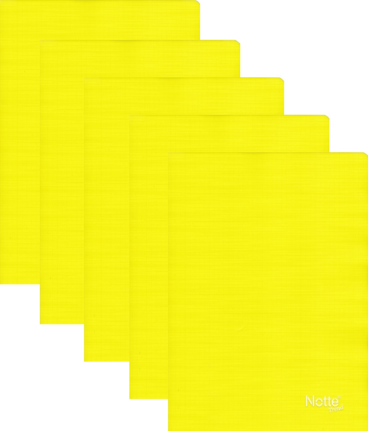 Imaginea produsului 'Set 5 caiete dictando A5 40 file. Copertă PP: Galben'