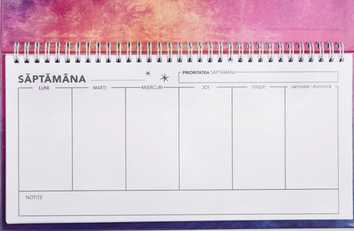 Imaginea produsului 'Planner saptamanal. Plan My Week. My Own Rythm'