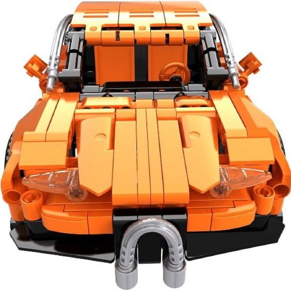 Set de constructie: Masina sport portocalie