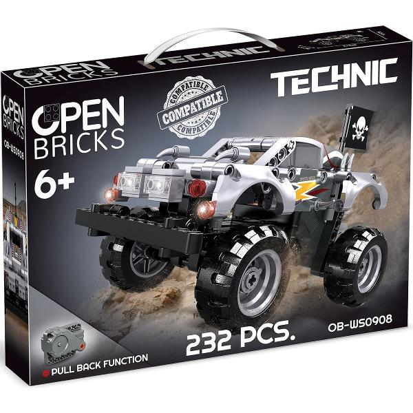 Set de constructie: Monster Truck argintiu