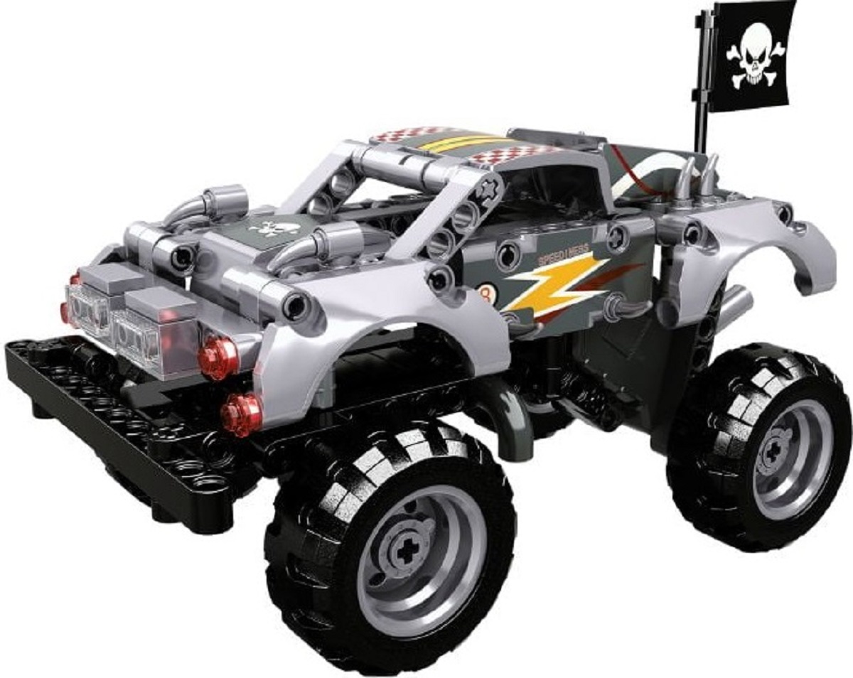 Imaginea produsului 'Set de construcție: Monster Truck argintiu'