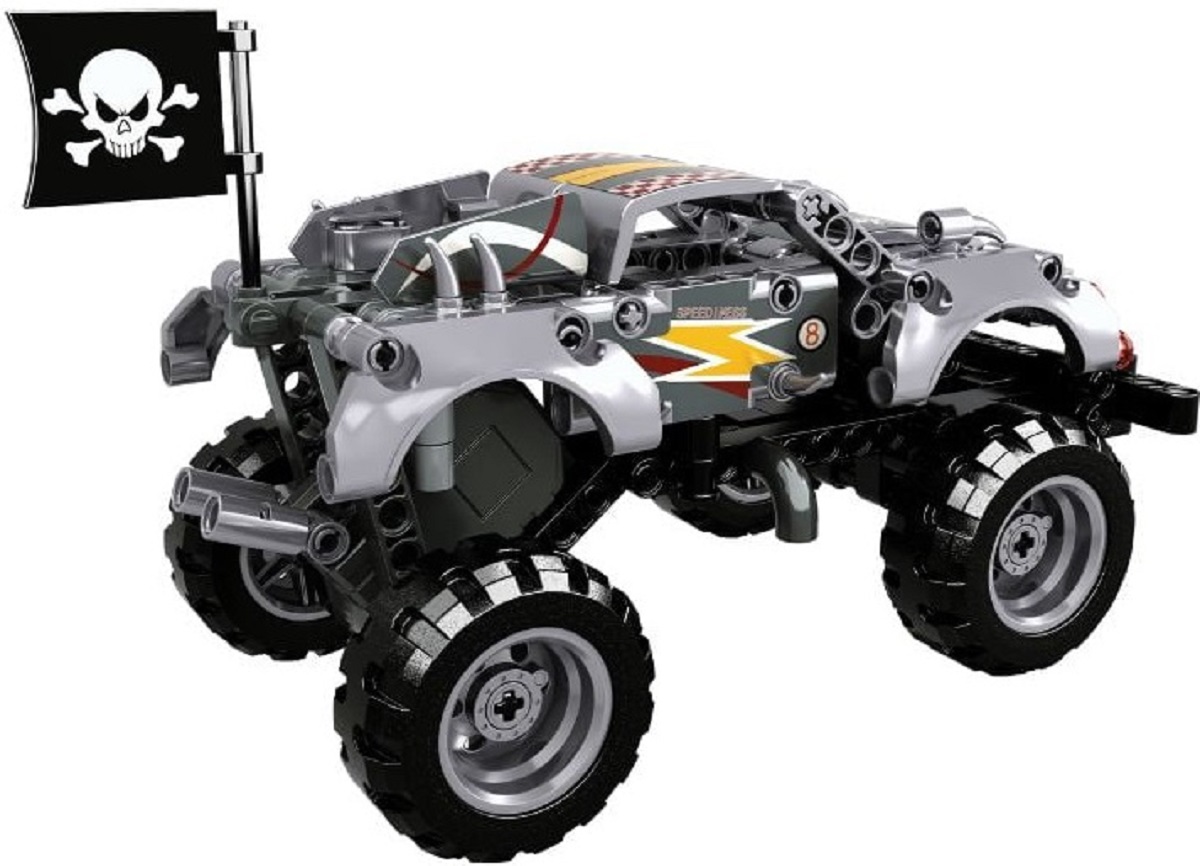 Imaginea produsului 'Set de construcție: Monster Truck argintiu'