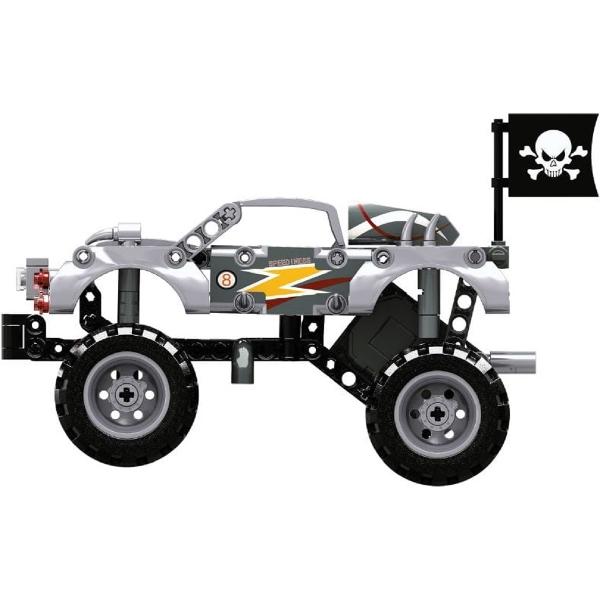 Set de constructie: Monster Truck argintiu