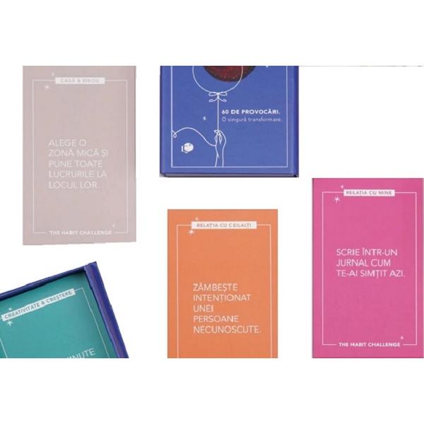 Habit Challenge. Set de 60 de cartonase cu provocari pentru testarea si formarea obiceiurilor