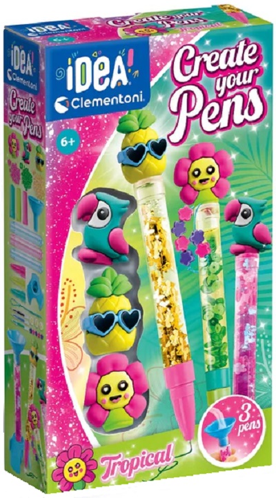 Imaginea produsului 'Set creație 3 pixuri personalizate. Tropical'