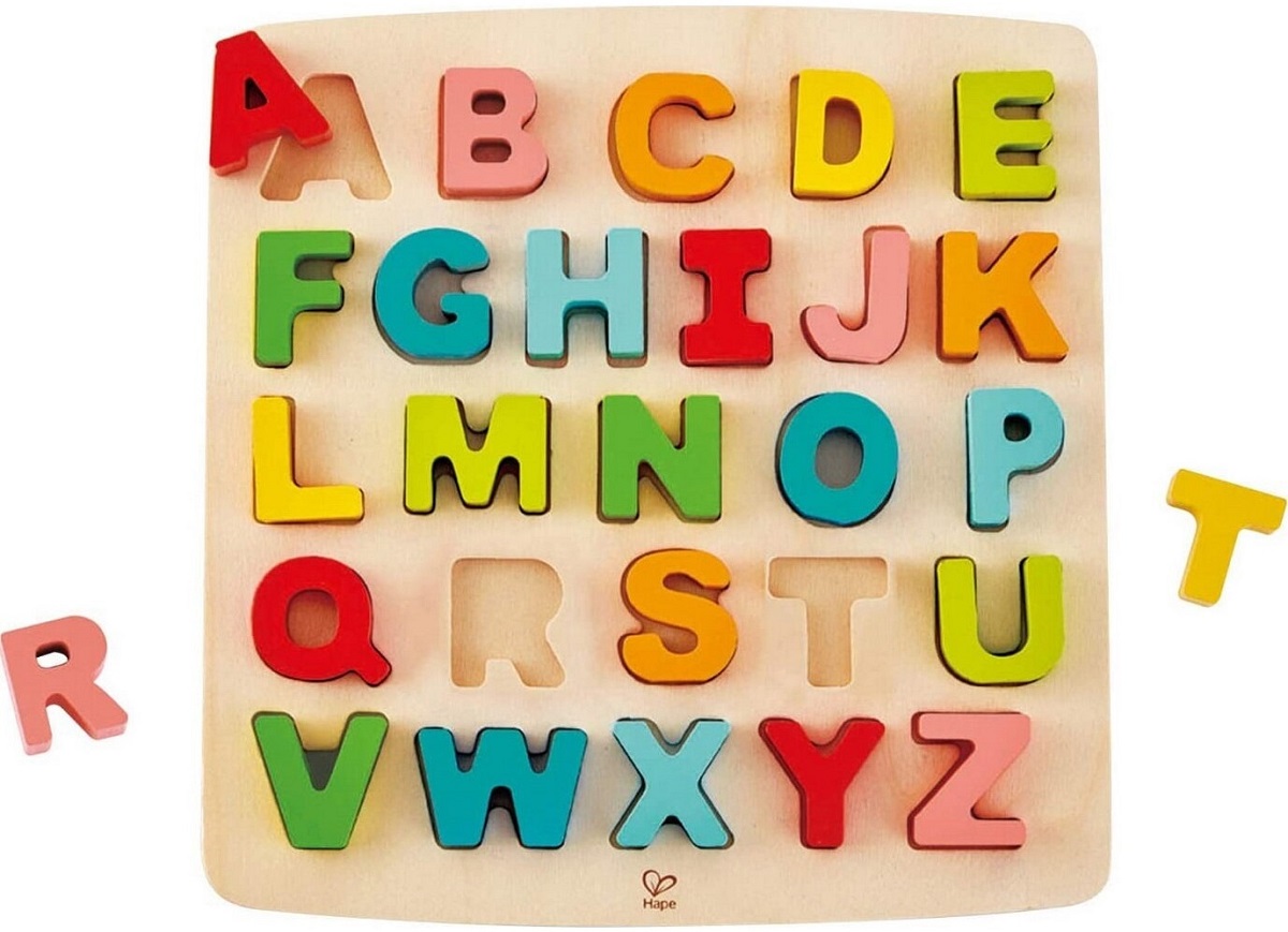 Imaginea produsului 'Puzzle din lemn: Alfabet. Litere dolofane'