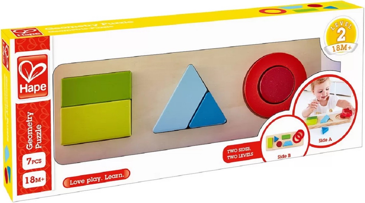 Imaginea produsului 'Puzzle din lemn. Geometric'