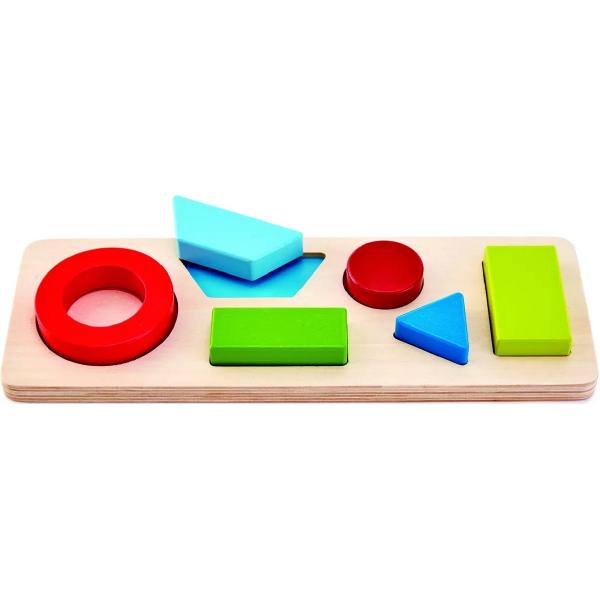 Puzzle din lemn. Geometric