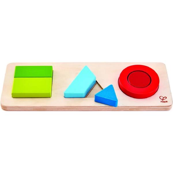 Puzzle din lemn. Geometric
