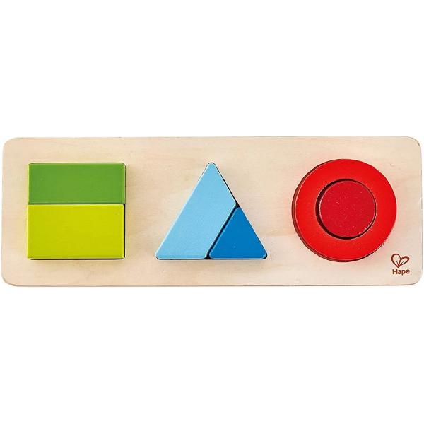 Puzzle din lemn. Geometric