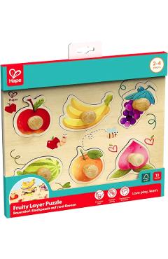 Imaginea produsului 'Puzzle din lemn în straturi: Fructe'
