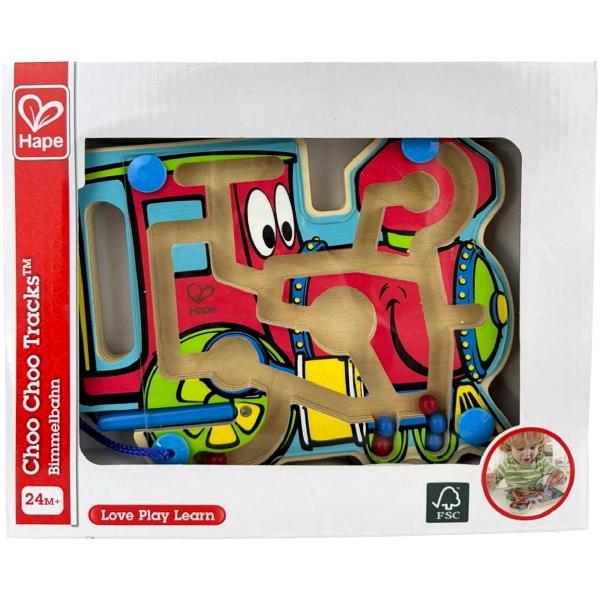 Jucarie din lemn: Labirint magnetic. Locomotiva
