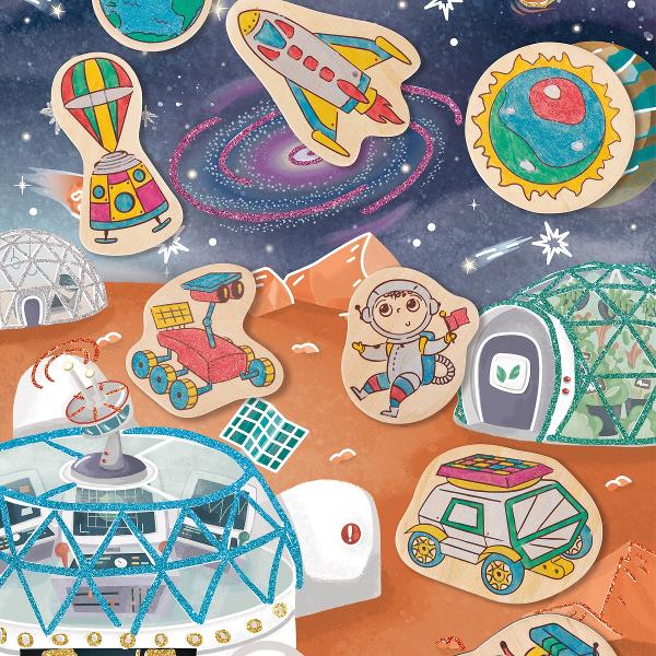 Kit de creat magneti. Tematica: Spatiu