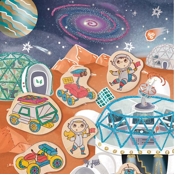 Kit de creat magneti. Tematica: Spatiu