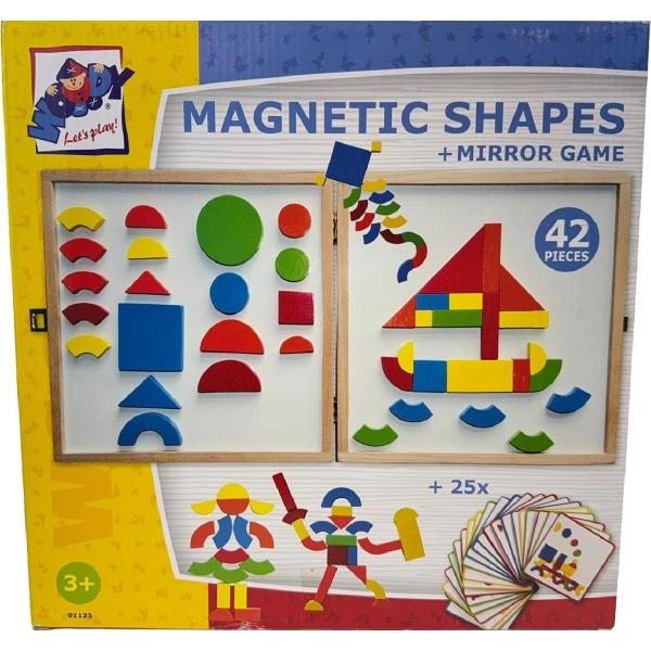 Tabla magnetica cu forme geometrice din lemn