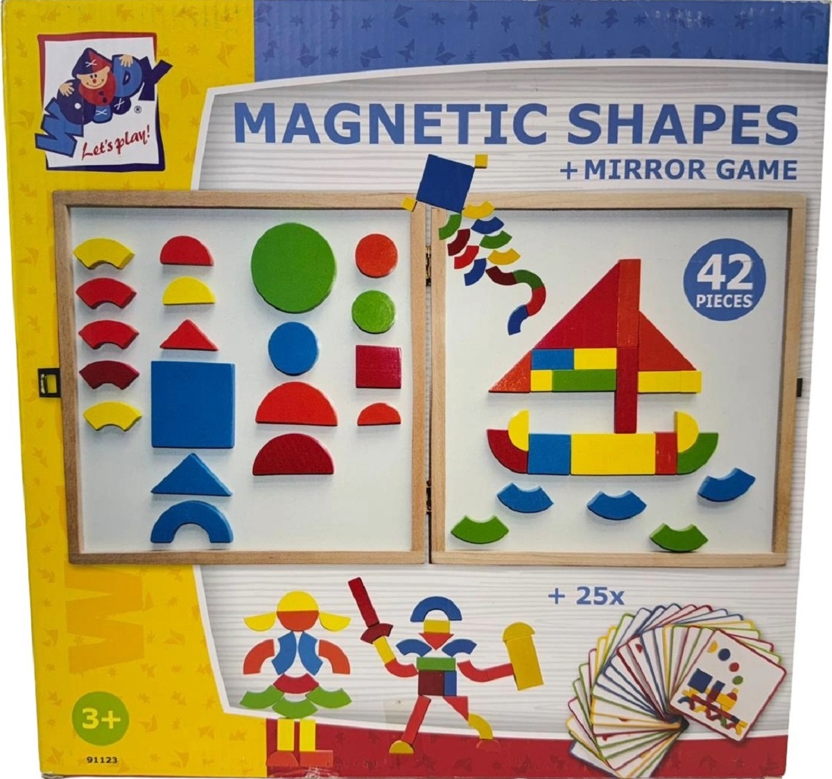 Imaginea produsului 'Tablă magnetică cu forme geometrice din lemn'