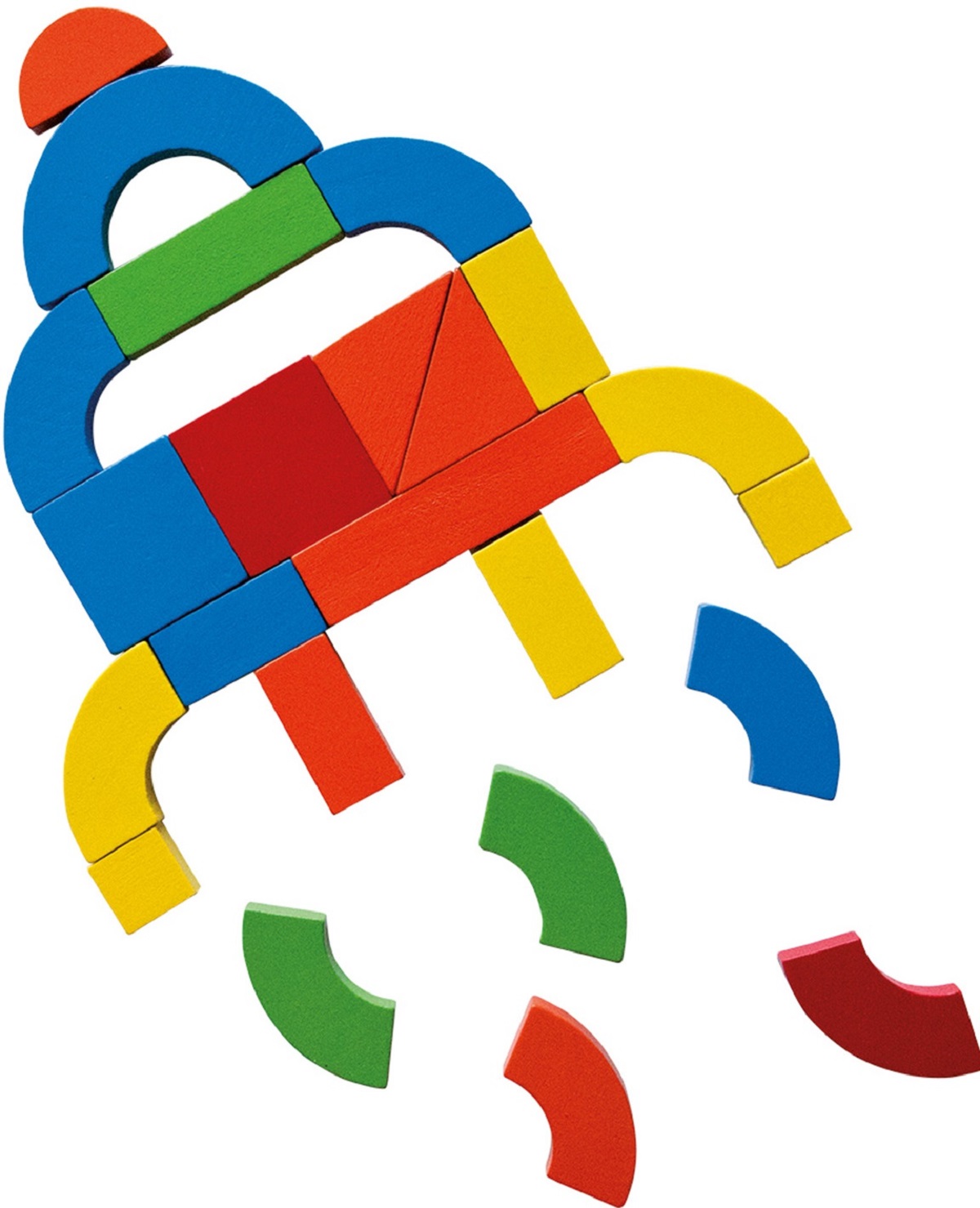 Imaginea produsului 'Tablă magnetică cu forme geometrice din lemn'
