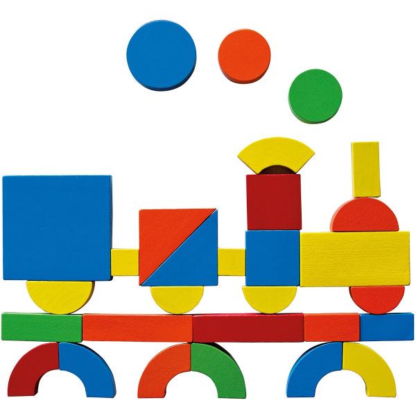 Tabla magnetica cu forme geometrice din lemn