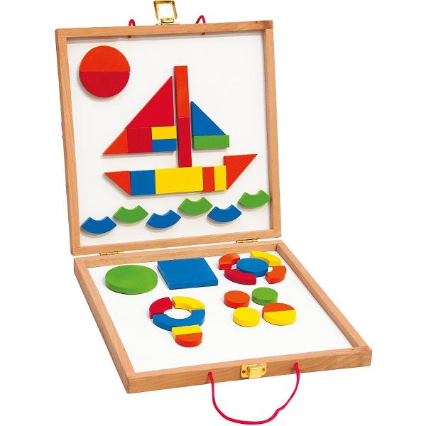 Tabla magnetica cu forme geometrice din lemn