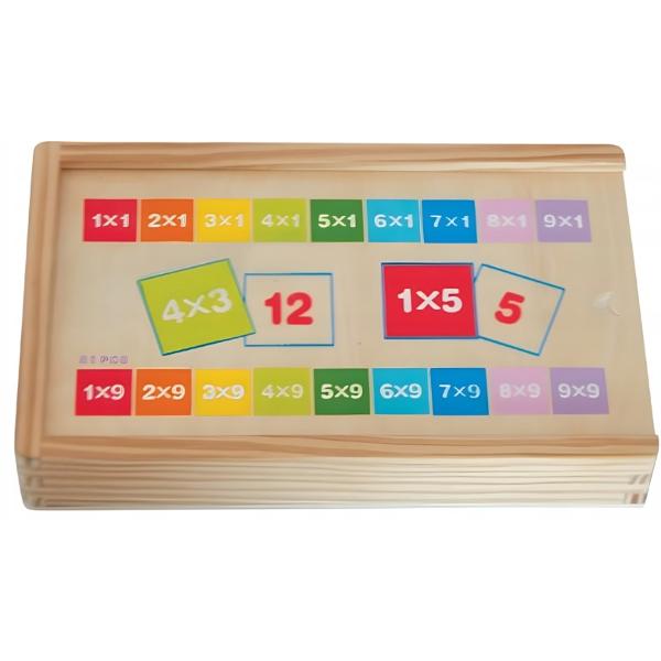 Invatam matematica, inmultire si impartire din lemn