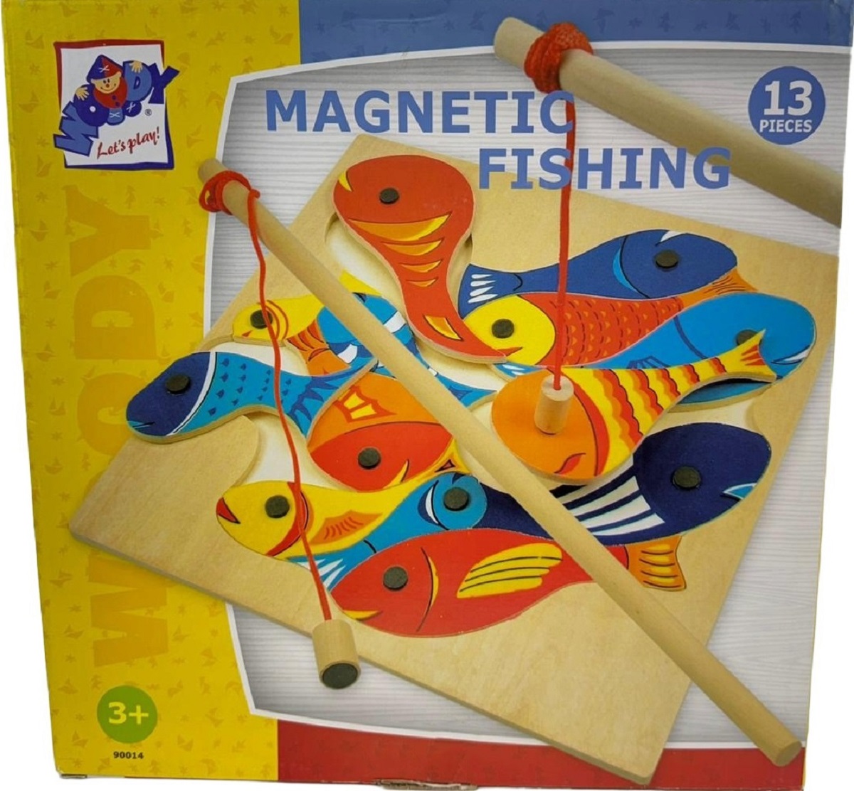 Imaginea produsului 'Puzzle din lemn: Joc magnetic de pescuit'